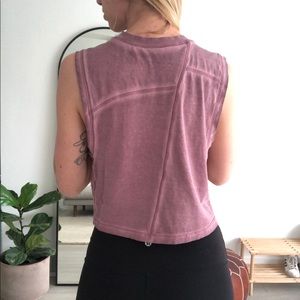 Lululemon Mauve Crop Tank